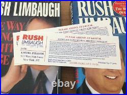 Rush Limbaugh, The Way Things Ought To Be, See I Told You So Autographed