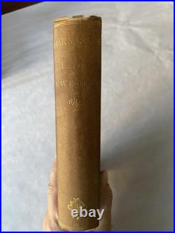 SIGNED Book By Ralph Waldo Emerson 1874 Parnassus Inscribed Signature Autograph SIGNED Book By Ralph Waldo Emerson 1874 Parnassus Inscribed Signature Autograph