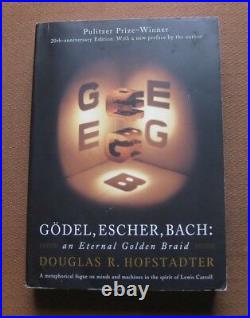 SIGNED Godel, Escher, Bach by DOUGLAS HOFSTADTER physics 1999 PB Pulitzer