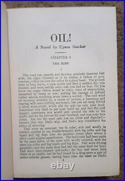 SIGNED! OIL! By Upton Sinclair. Hardcover, 1927. There Will Be Blood. Inscribed