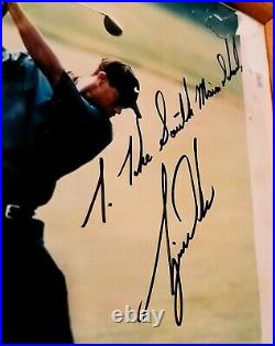 SIGNED RARE Tiger Woods 8x10 Photo PGA Golf Hand-Signed Autographed Inscribed