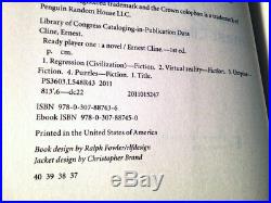 SIGNED Ready Player One 1st Edition ERNEST CLINE Fantasy Sci-fi AUTOGRAPHED