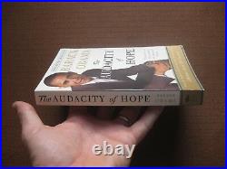 SIGNED THE AUDACITY OF HOPE by President Barack Obama 1st PB 2006- inscribed