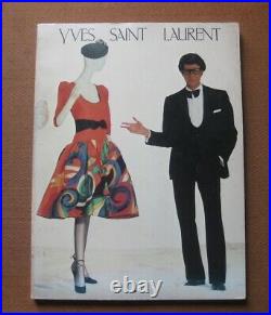 SIGNED YVES SAINT LAURENT Metropolitan Museum 1st PB 1983 fashion art