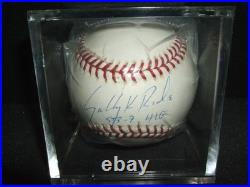 Sally Ride Autographed Baseball PSA/DNA/COA #D30338 NM/MT (2 Missions Inscribed)