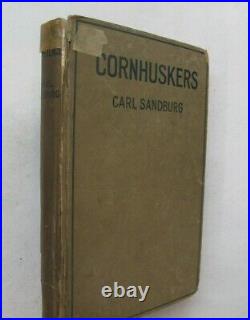 Sandburg Cornhuskers 1918 Signed Twice + Emerson Burkhart Association Autograph