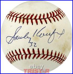 Sandy Koufax Signed Autographed Nl Baseball Inscribed 32 Psa Dodgers Hof