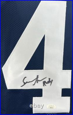 Sean Astin autographed signed inscribed jersey Rudy Ruettiger JSA COA Goonies
