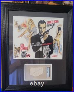 Sean Connery Rare 007 Inscribed Signed Autographed Cut PSA COA Encapsulated