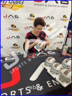 Sean Young autographed inscribed mini helmet Ace Ventura JSA Miami Dolphins