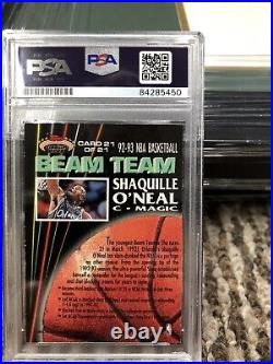 Shaquille O Neal Autographed 1992 Beam Team MEMBERS HOF INSCRIBED PSA 10 Auto