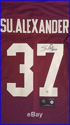 Shaun Alexander Autograph Signed Alabama Jersey Inscribed Incl Coa