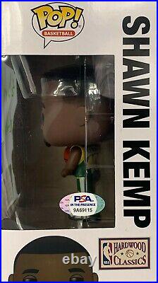 Shawn Kemp autographed signed inscribed funko pop Seattle Supersonics PSA RARE