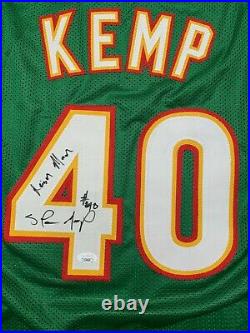 Shawn Kemp autographed signed inscribed jersey NBA Seattle Supersonics JSA COA
