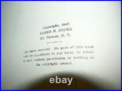 Signed 1946 Notes On United States Ordnance Major James E Hicks Vol. 1 Autograph