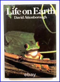 Signed Autographed Inscribed David Attenborough Life On Earth (Hardcover 1979)