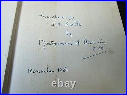 Signed / Autographed The Path to Leadership by Field Marshal Montgomery
