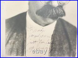 Signed Chester Conklin Autograph Inscribed 1900's Photo 10 X 8 Art