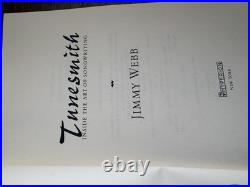 Signed Inscribed 1st Ed Jimmy Webb TUNESMITH 1998 HC/DJ Autographed Songwriting