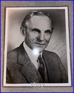 Signed & Inscribed Henry Ford Photograph Self Portrait Picture Ford I Autograph