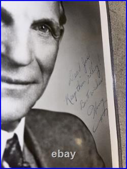 Signed & Inscribed Henry Ford Photograph Self Portrait Picture Ford I Autograph