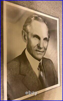 Signed & Inscribed Henry Ford Photograph Self Portrait Picture Ford I Autograph