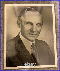 Signed & Inscribed Henry Ford Photograph Self Portrait Picture Ford I Autograph