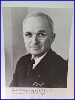 Signed & Inscribed Photo, Harry S. Truman, Dated 1949 Addressed To M/M Webster