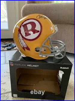 Sonny Jurgensen HOF Autographed Inscribed Redskins Yellow Full-Size Helmet JSA