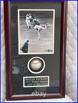 Stacks Of Plaques Reggie Jackson Signed Baseball Shadow Box Inscribed Autograph Stacks Of Plaques Reggie Jackson Signed Baseball Shadow Box Inscribed Autograph
