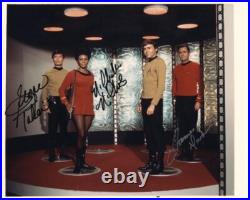 Star Trek Tv Cast Autographed Inscribed Photograph With Co-signers