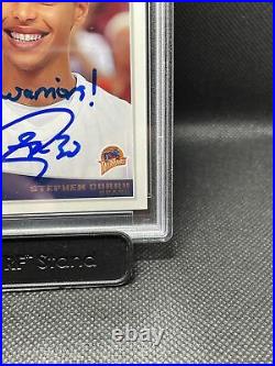 Stephen Curry 2009 Topps #321 Signed Psa Auto 10 Inscribed Go Warriors