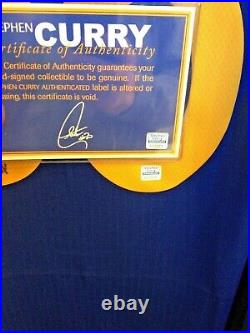 Stephen Curry Autographed 2015 Nba Mvp Jersey Inscribed With Tags Curry C. O. A