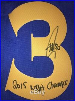Stephen Curry Autographed Inscribed NBA Warriors Signed Jersey (CURRY COA)