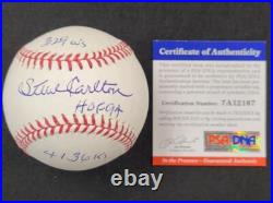 Steve Carlton signed inscribed MLB Baseball autograph HOF Phillies PSA/DNA /32