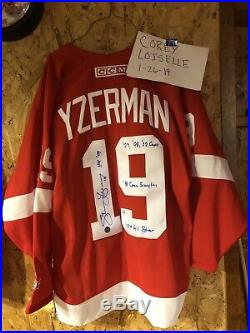 Steve Yserman Autographed and Inscribed CCM Vintage Jersey! LIMITED EDITION
