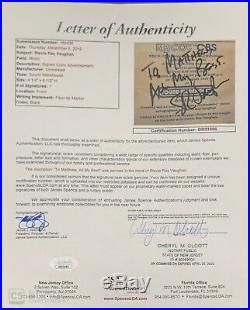 Stevie Ray Vaughan Signed Inscribed Autograph Advertisement Jsa Letter