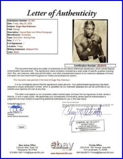 Sugar Ray Robinson Autographed Signed Inscribed 5x7 Photo (JSA LOA #ZZ35476)