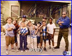 THE SANDLOT Autographed Signed 7 CAST MEM INSCRIBED 8x10 PHOTO BECKETT WITNESSED