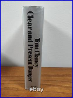 TOM CLANCY Signed CLEAR AND PRESENT DANGER Hardcover Autographed 1st Edition HC