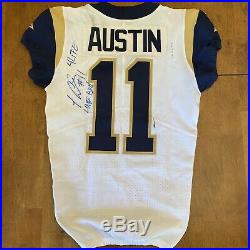 Tavon Austin Signed Autographed 2017 Game Used / Worn LA Rams Jersey Inscribed