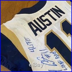 Tavon Austin Signed Autographed 2017 Game Used / Worn LA Rams Jersey Inscribed