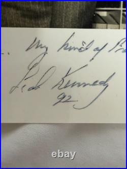 Ted Kennedy Signed & Inscribed Photograph (1992) Personal Dedication to Labor