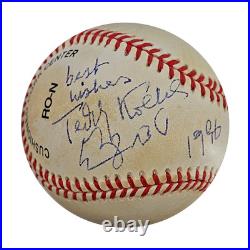 Teddy Kollek Autograph Signed Inscribed ONL Baseball (JSA LOA #ZZ07632)