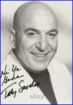 Telly Savalas Autographed Inscribed Photograph