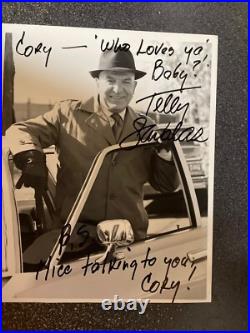 Telly Savalas one of a kind autographed inscribed picture to Cory B. V. Nice