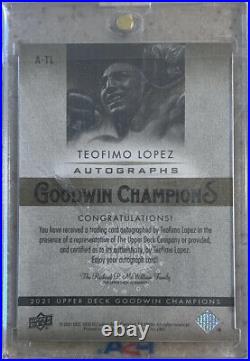 Teofimo Lopez? Autographed Rookie Card (inscribed & Hard Signed) Limited #/75