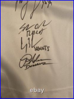 The Sandlot Cast Signed and Inscribed by 7 Actors Sandlot Jersey. Beckett COA