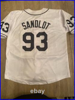 The Sandlot Cast Signed and Inscribed by 7 Actors Sandlot Jersey. Beckett COA