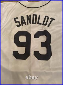 The Sandlot Cast Signed and Inscribed by 7 Actors Sandlot Jersey. Beckett COA